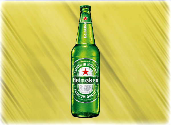 Voici aussi la carte des bières ici la Heineken